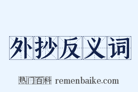 外抄反义词是什么意思的图片